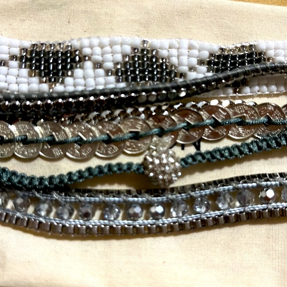 Victoria Emerson Cuff 6 strand bracelet.